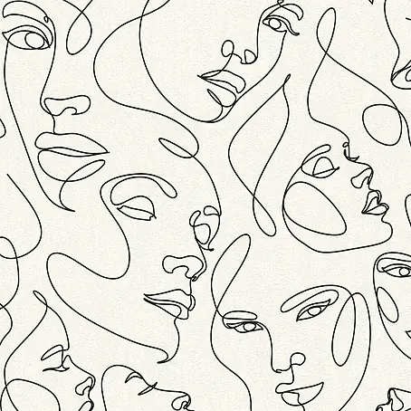A.S. Création Pintwalls 3 Vliestapete Gesichter