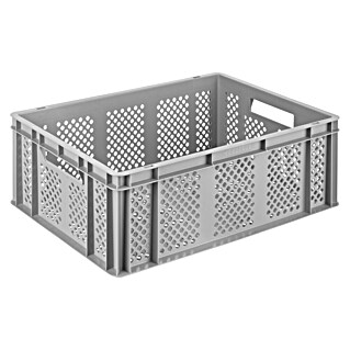 BAUHAUS Eurobox (40 l, L x B x H: 60 x 40 x 20 cm, Grau, Offen)