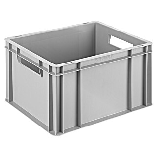 BAUHAUS Eurobox (21 l, L x B x H: 40 x 30 x 22 cm, Geschlossen, Grau)
