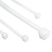 Index Bridas para cables de Nylon (Blanco, L x An: 450 x 7,6 mm, 100 uds.)