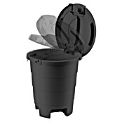 Standard-Mülleimer Maya (50 l, Schwarz, Kunststoff, Rund) | BAUHAUS