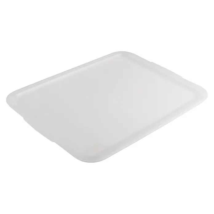 Sunware Sigma home Deckel - L x B x H: 46,2 x 35,2 x 0,9 cm, Passend für: Sigma home Aufbewahrungsbox 24l & 32l, Kunststoff, Transparent - Weißer, durchscheinender, rechteckiger Kunststoffdeckel für Lebensmittelbehälter.