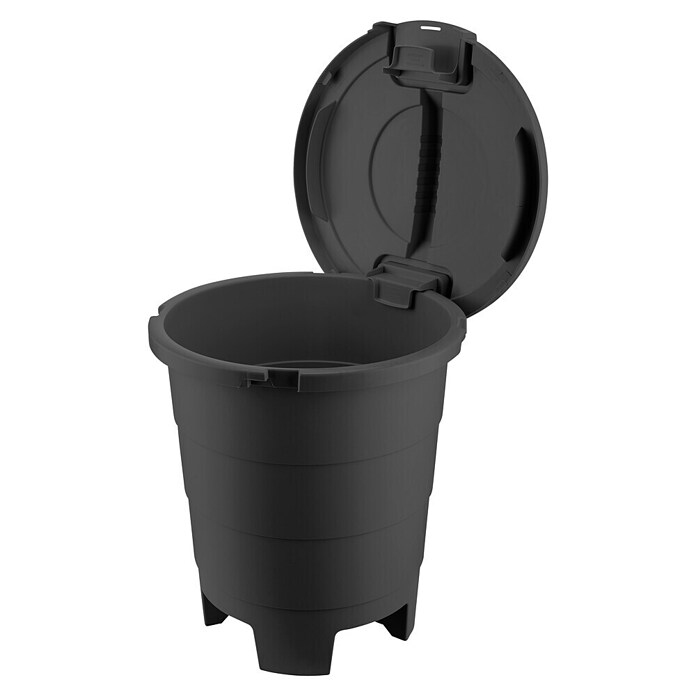 Standard-Mülleimer Maya (50 l, Schwarz, Kunststoff, Rund) | BAUHAUS