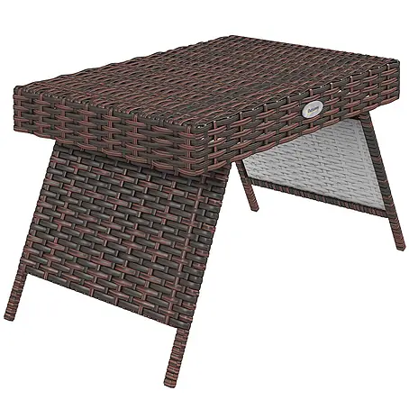 Outsunny  Garten-Beistelltisch