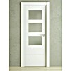 PortStylo Puerta interior Recife (62,5 x 203 cm, Izquierda, Blanco lacado, Maciza aligerada, Vidriera)