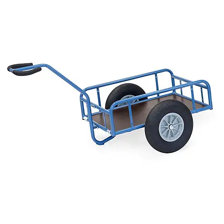 Fetra  Bollerwagen Handwagen mit Geländer und Polyurethanbereifung 845x545mm