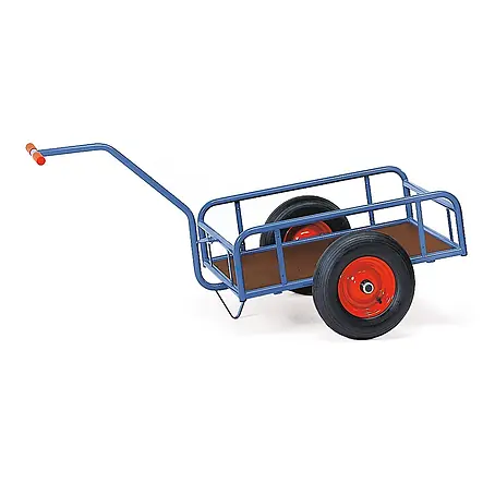 Fetra  Bollerwagen Handwagen mit Geländer 250mm hoch 795x445mm Ladefläche Luftbereifung