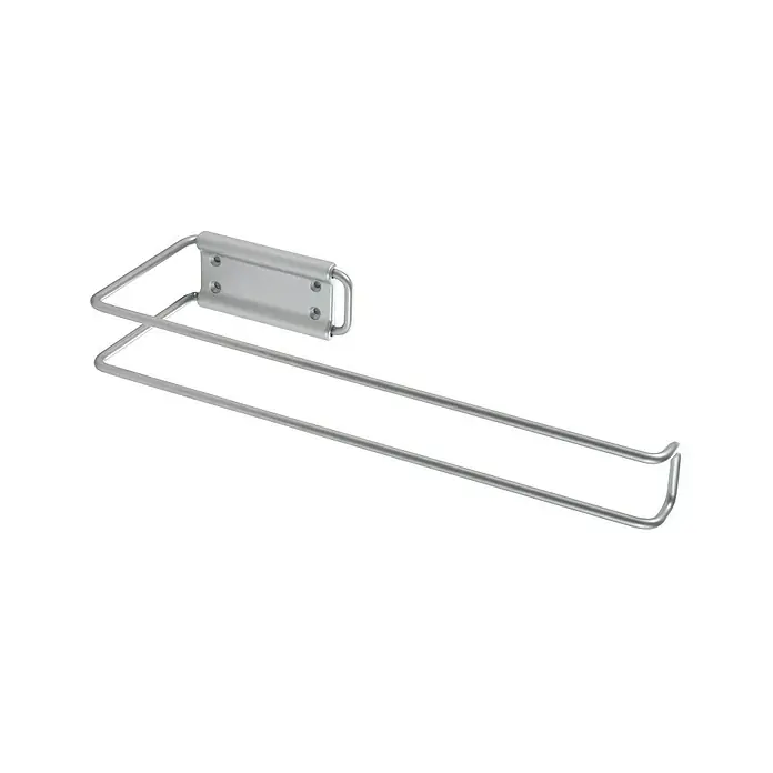 Metaltex Küchenrollenhalterung Multi Roll - L x B x H: 30 x 10 x 3 cm, Kleben - Handtuchhalter aus Metall zur Wandmontage. Praktische Bad-Accessoire für Handtücher. Modernes Design für jedes Badezimmer.