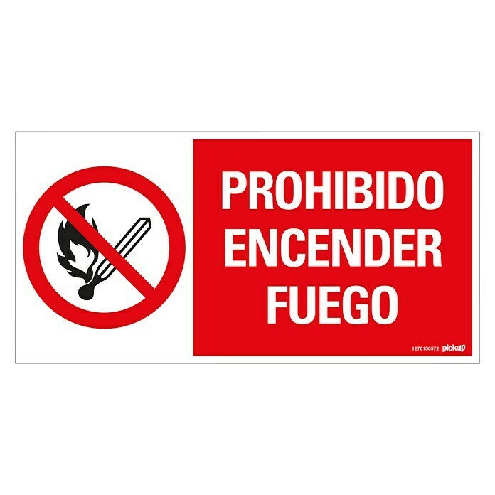 Señal Prohibido Fumar 30X15