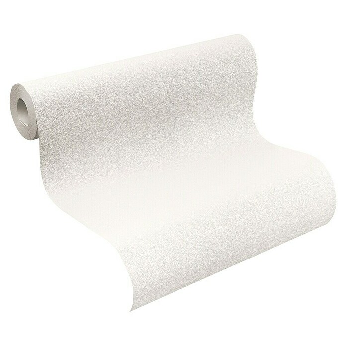 Rasch Vliestapete (Weiß, Uni, 10,05 x 0,53 m)