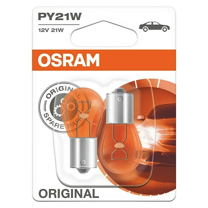 Osram BlinkleuchtenPY21W, 2 Stk. Front View