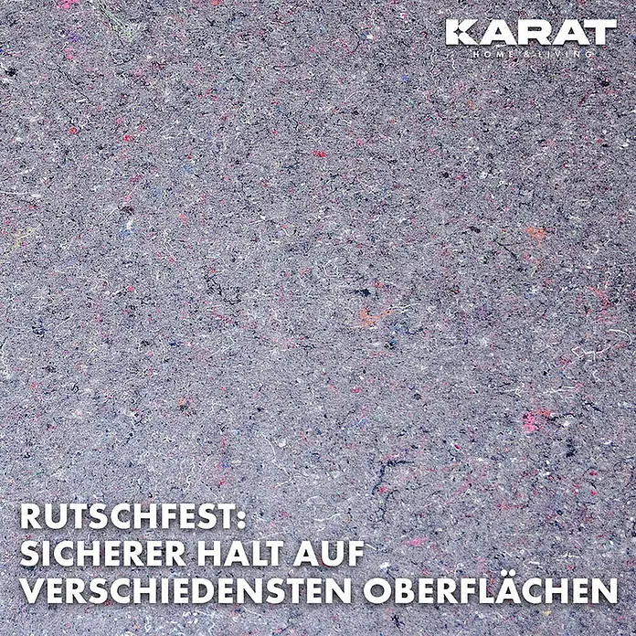 Floordirekt Abdeckvlies 180g/m² - Hochwertiger Schutzvlies für Malerarbeiten - 50 x 1 m - Graues, meliertes Antirutschmattenmaterial mit farbigen Sprenkeln für sicheren Halt auf Oberflächen.