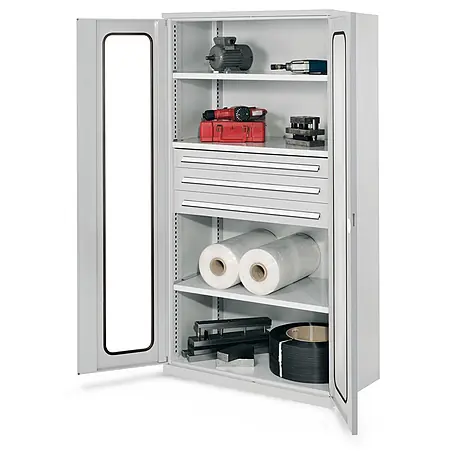 Kappes  Metall-Mehrzweckschrank Schwerlastschränke ohne Mitteltrennwand 1950x1000x600mm Modell 43 Sichtfen