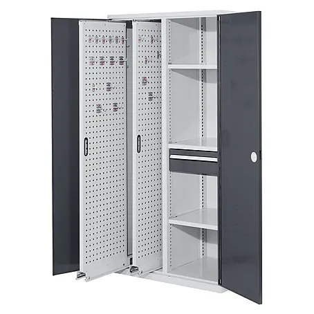 Kappes  Metall-Mehrzweckschrank ®RasterPlan Vertikalschränke 1950x1000x600mm Modell 82 Doppelwandtüren a