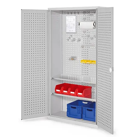 Kappes  Metall-Mehrzweckschrank ®RasterPlan Werkzeugschrank 1950x1000m Modell 5 Tiefe 410mm Lochplattentü