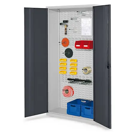 Kappes  Metall-Mehrzweckschrank ®RasterPlan Werkstückschränke 1950x1000x410mm mit Vollblechtüren anthra