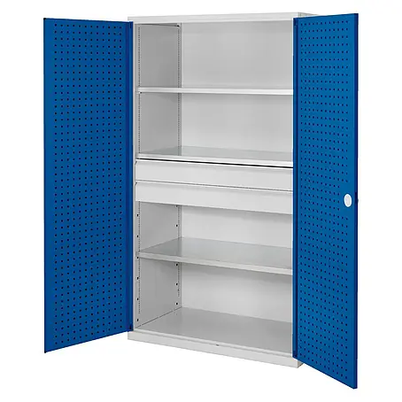 Kappes  Metall-Mehrzweckschrank ®RasterPlan Großvolumenschränke 1950x1130x590mm Lochplattentüren Modell