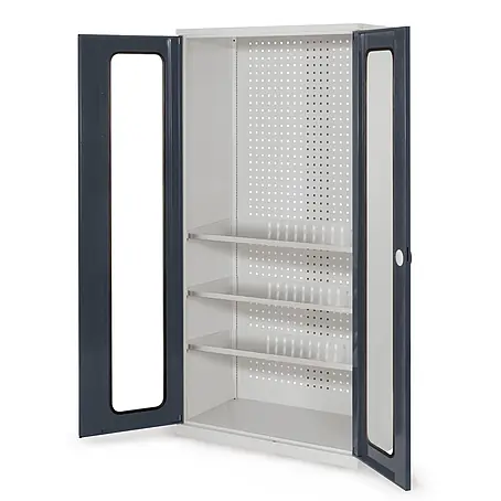 Kappes  Metall-Mehrzweckschrank ®RasterPlan Werkzeugschrank 1950x1000m Modell 6 Tiefe 500mm Sichtfenstert�