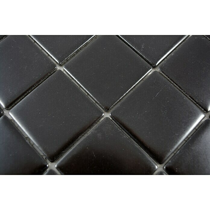 Mozaik pločica Quadrat Uni CD 192  (29,8 x 29,8 cm, Crne boje, Mat) | BAUHAUS