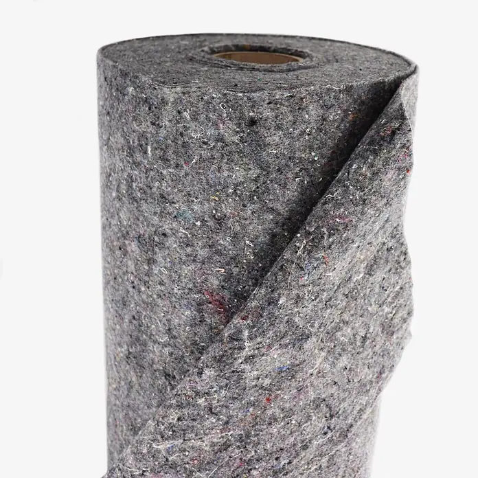 Aquagart Bodenschutzvlies 60m² 300g/m² Teichvlies Teich Schutzvlies -  - Rolle aus gesprenkeltem grauem Vliesfilz mit Kartonkern, geeignet für Schutz oder Isolierung.