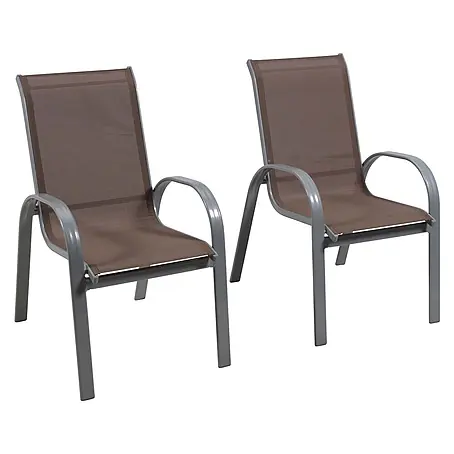 Merxx  Gartenstuhl-Set Amalfi taupe