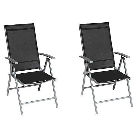 Merxx  Gartenstuhl-Set Amalfi schwarz