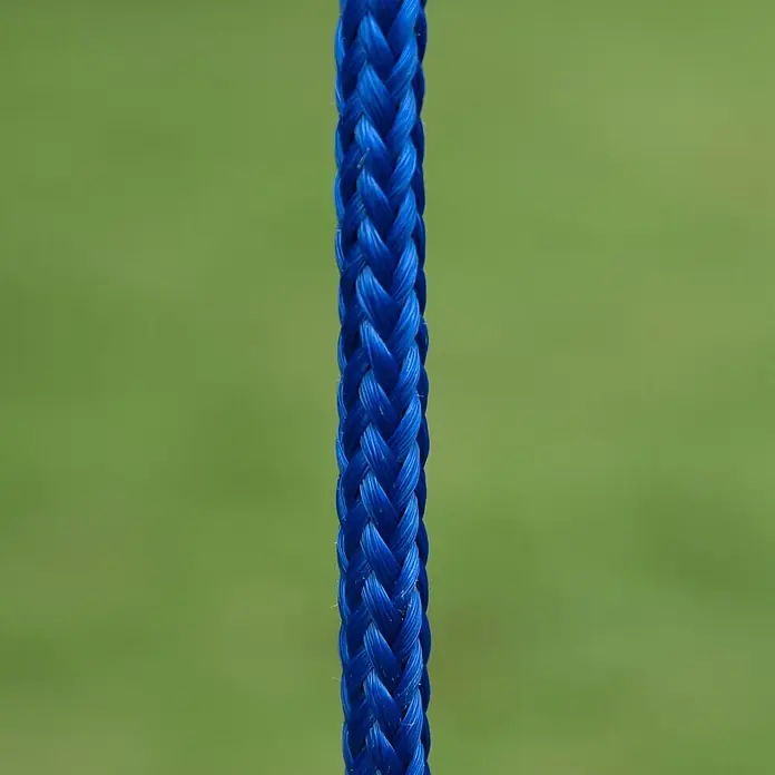 Outsunny Schaukel - B x L: 140 x 280 cm, Metall - Blaues geflochtenes Seil.