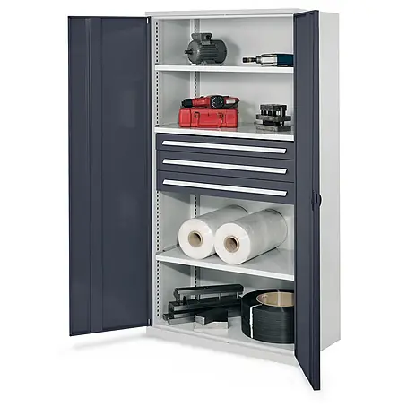Kappes  Metall-Mehrzweckschrank Schwerlastschränke ohne Mitteltrennwand 1950x1000x600mm Modell 43 Vollblec
