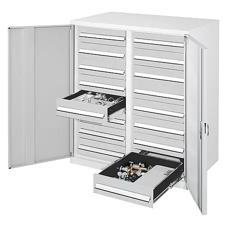 Kappes  Metall-Mehrzweckschrank Schwerlast-Beistellschränke mit Mitteltrennwand 1110x1000x600mm Vollblecht