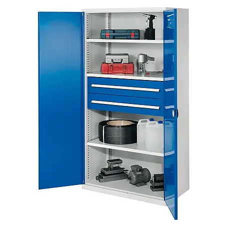Kappes  Metall-Mehrzweckschrank Schwerlastschränke ohne Mitteltrennwand 1950x1000x600mm Modell 42 Doppelwa