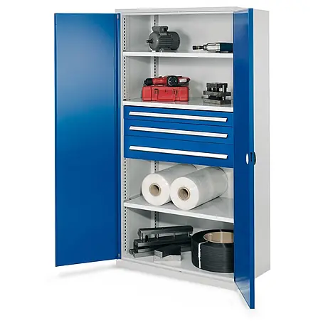 Kappes  Metall-Mehrzweckschrank Schwerlastschränke ohne Mitteltrennwand 1950x1000x600mm Modell 46 Doppelwa