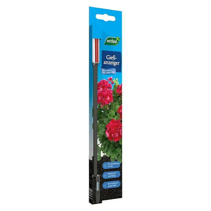 Westland Gießanzeiger - 260 mm, Geeignet für: Blumenerde, Anthrazit - Verpackung des Westland Gießanzeigers, ein praktisches Gerät, um die Bewässerung von Pflanzen zu optimieren.