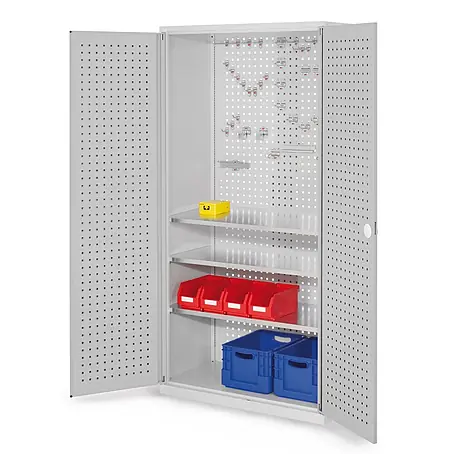 Kappes  Metall-Mehrzweckschrank ®RasterPlan Werkzeugschrank 1950x1000m Modell 6 Tiefe 500mm Lochplattentü