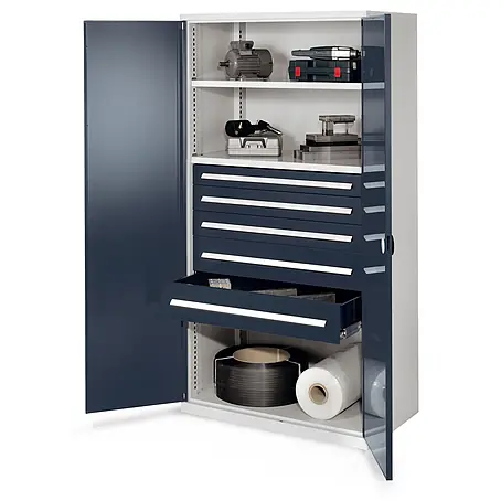 Kappes  Metall-Mehrzweckschrank Schwerlastschränke ohne Mitteltrennwand 1950x1000x600mm Modell 44 Doppelwa
