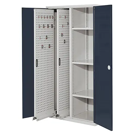 Kappes ®RasterPlan Vertikalschränke 1950x1000x600mm Modell 80 Doppelwandtüren anthrazitgrau