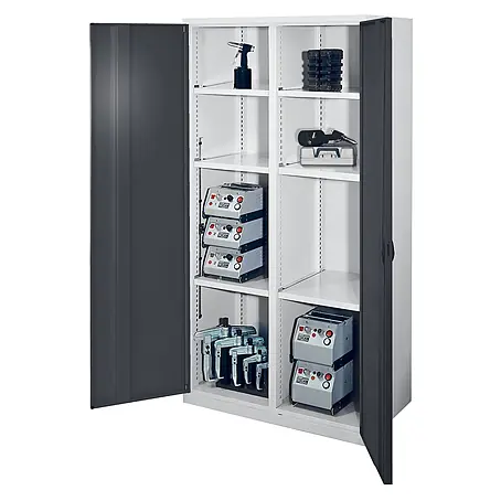 Kappes  Metall-Mehrzweckschrank Schwerlastschränke mit Mitteltrennwand 1950x1000x600mm Vollblechtüren Mod