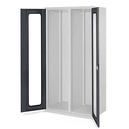 Kappes  Metall-Mehrzweckschrank Schwerlastschränke mit Mitteltrennwand 1950x1000x600mm Sichtfenstertüren