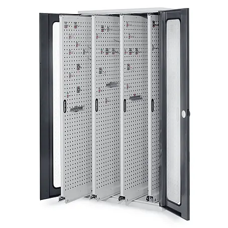 Kappes  Metall-Mehrzweckschrank ®RasterPlan Vertikalschränke 1950x1000x600mm Modell 83 Sichtfenstertüren