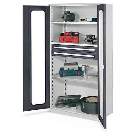 Kappes  Metall-Mehrzweckschrank Schwerlastschränke ohne Mitteltrennwand 1950x1000x600mm Modell 45 Sichtfen