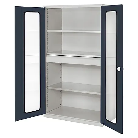Kappes  Metall-Mehrzweckschrank ®RasterPlan Großvolumenschränke 1950x1130x590mm Sichtfenstertüren Model