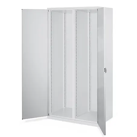 Kappes Schwerlastschränke mit Mitteltrennwand 1950x1000x600mm Doppelwandtüren Modell 50 lichtgrau