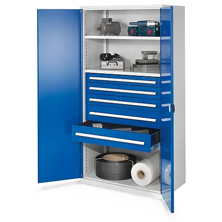 Kappes  Metall-Mehrzweckschrank Schwerlastschränke ohne Mitteltrennwand 1950x1000x600mm Modell 44 Doppelwa