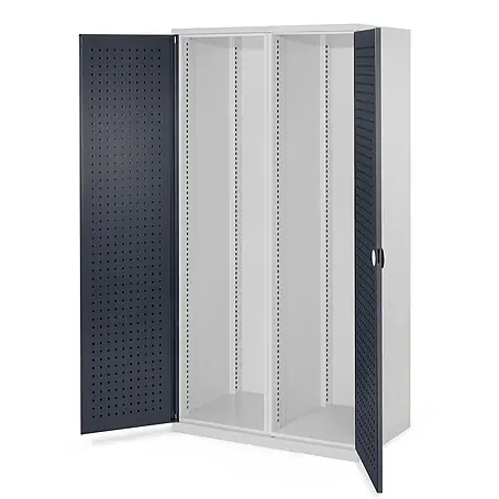 Kappes  Metall-Mehrzweckschrank Schwerlastschränke mit Mitteltrennwand 1950x1000x600mm Lochplattentüren M