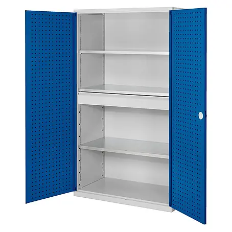 Kappes  Metall-Mehrzweckschrank ®RasterPlan Großvolumenschränke 1950x1130x590mm Lochplattentüren Modell