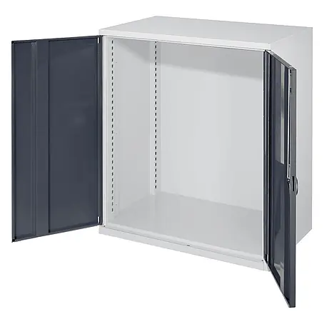Kappes Schwerlast-Beistellschränke ohne Mitteltrennwand 1110x1000x600mm Modell 60 Vollblechtüren anthrazitgrau