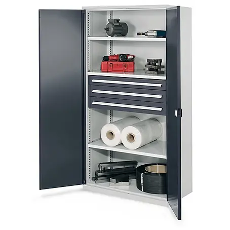 Kappes  Metall-Mehrzweckschrank Schwerlastschränke ohne Mitteltrennwand 1950x1000x600mm Modell 43 Doppelwa