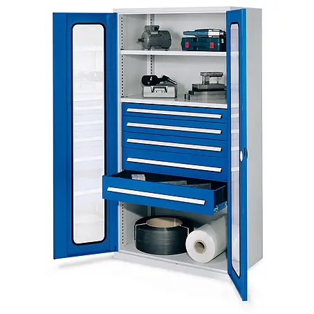 Kappes  Metall-Mehrzweckschrank Schwerlastschränke ohne Mitteltrennwand 1950x1000x600mm Modell 44 Sichtfen