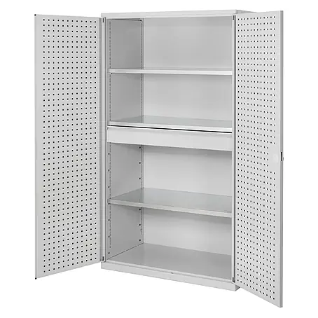 Kappes ®RasterPlan Großvolumenschränke 1950x1130x590mm Lochplattentüren Modell 2 lichtgrau