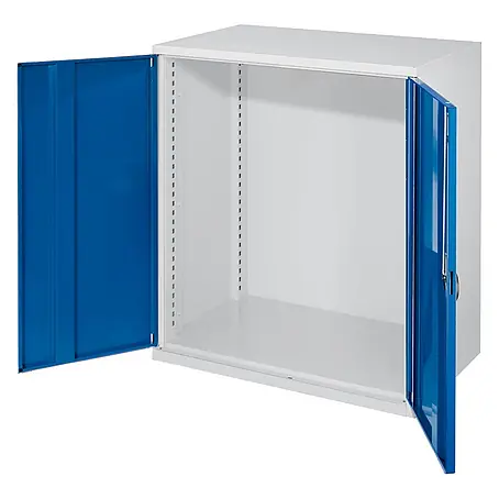 Kappes Schwerlast-Beistellschränke ohne Mitteltrennwand 1110x1000x600mm Modell 60 Vollblechtüren enzianblau