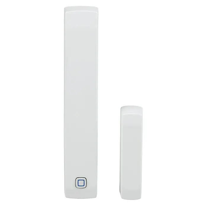 Homematic IP Funk-Fensterkontakt HmIP-SWDM-2 - Weiß, Batteriebetrieben, 25 x 102 x 18 mm - Ein weißer Tür- und Fenstersensor zur Einbruchmeldeanlage, bestehend aus zwei Teilen.